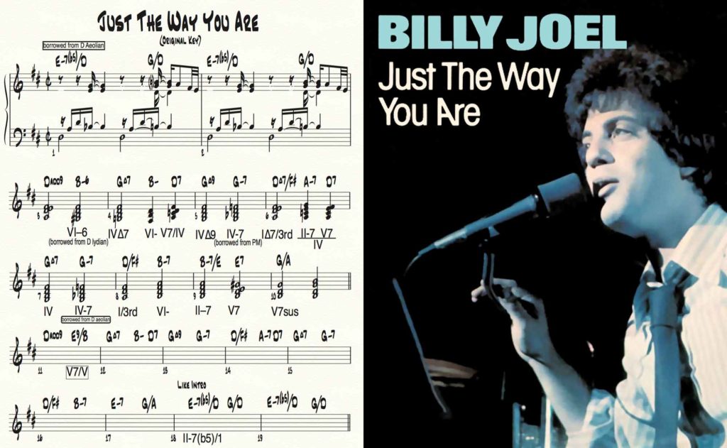Piano tutorial for Billy Joel’s JUST THE WAY YOU ARE