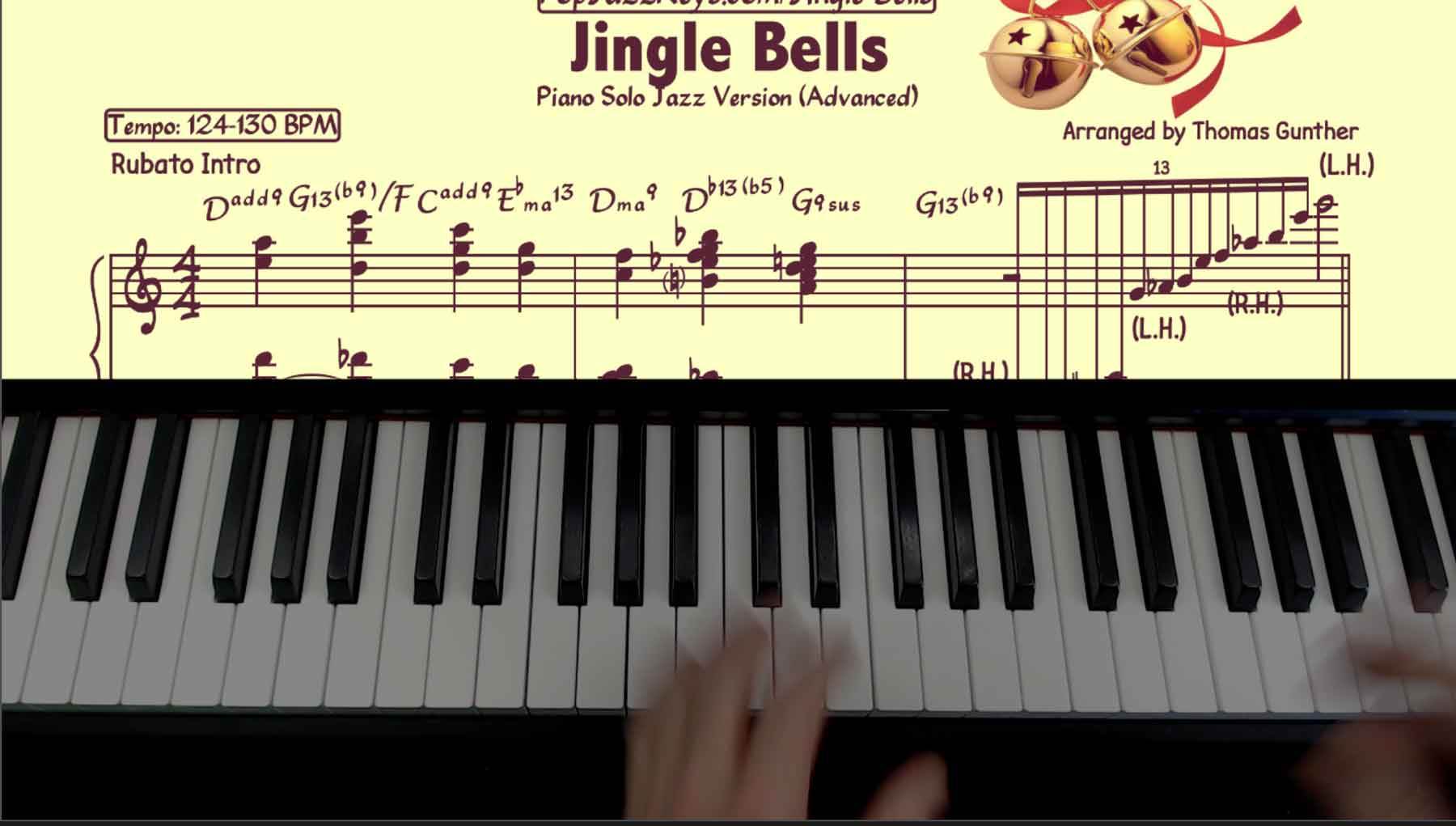 Jingle Bells - Easy & Intermediate Piano Sheet Music